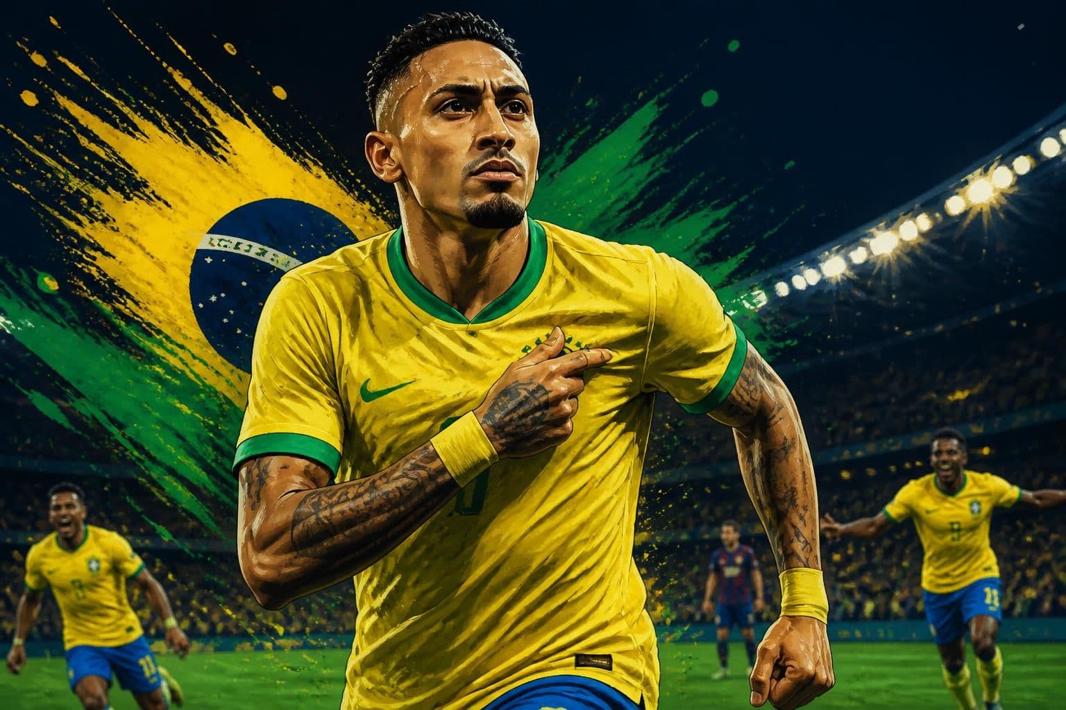 Raphinha assume protagonismo na Seleção Brasileira