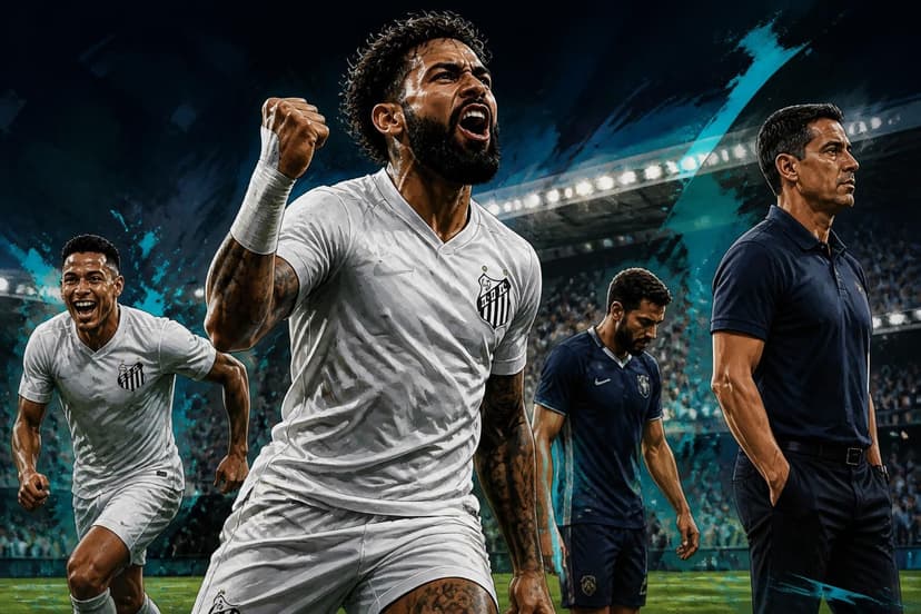 Gabigol e Rony decidem vitória do Santos sobre o Remo