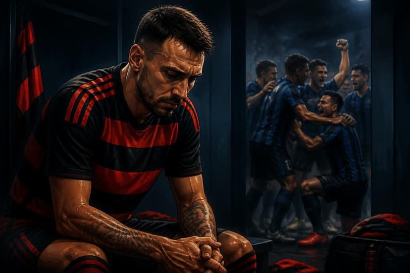Vestiário do Flamengo tem cobranças após classificação