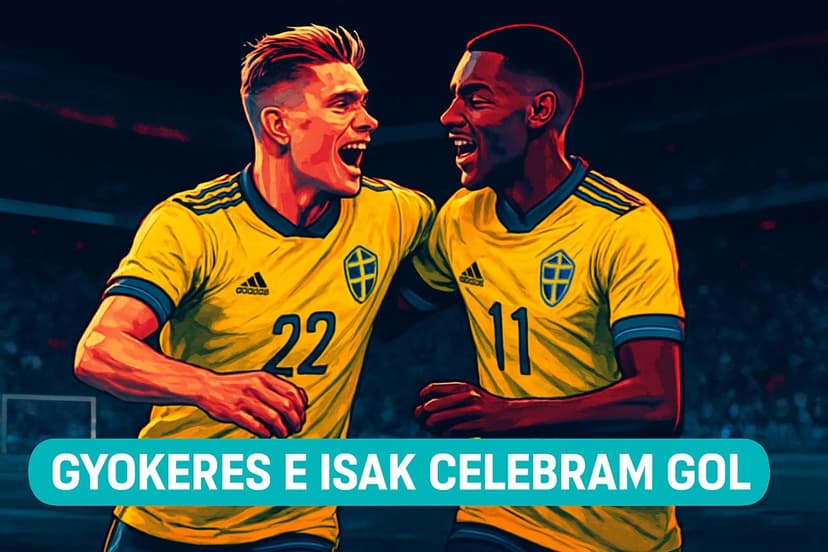 Suécia 5 x 1 Tunísia: Dupla Gyokeres-Isak alerta Brasil na Copa