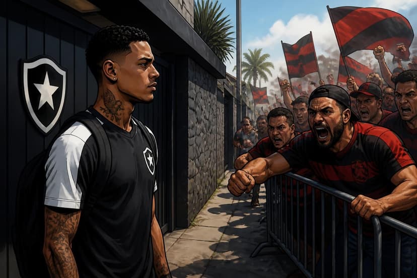 Protesto no CT do Botafogo e crise institucional
