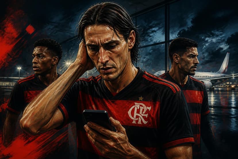 Flamango espera Plata e se irrita com demora em reapresentação