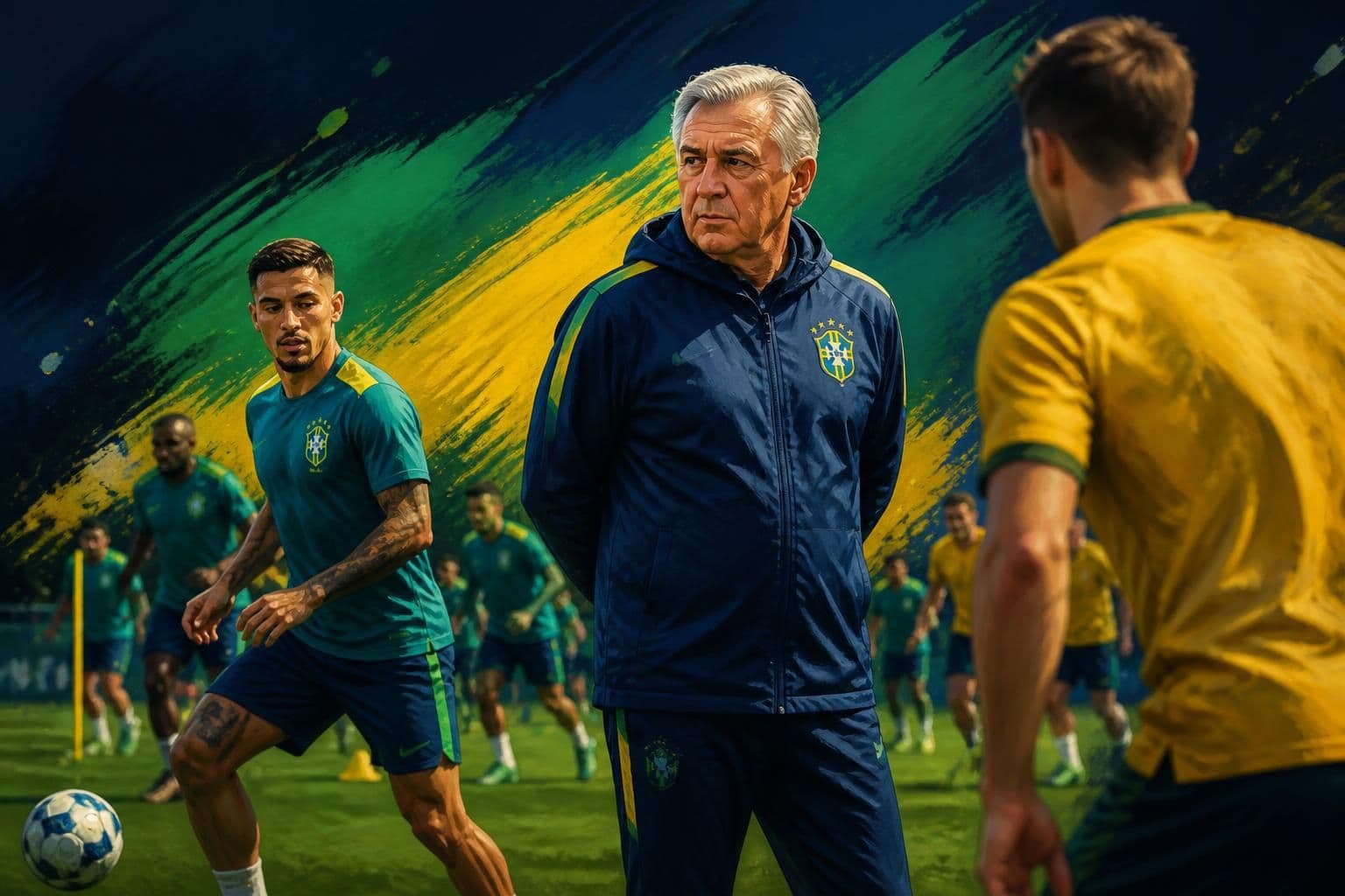 Ancelotti mantém mistério sobre escalação da Seleção Brasileira
