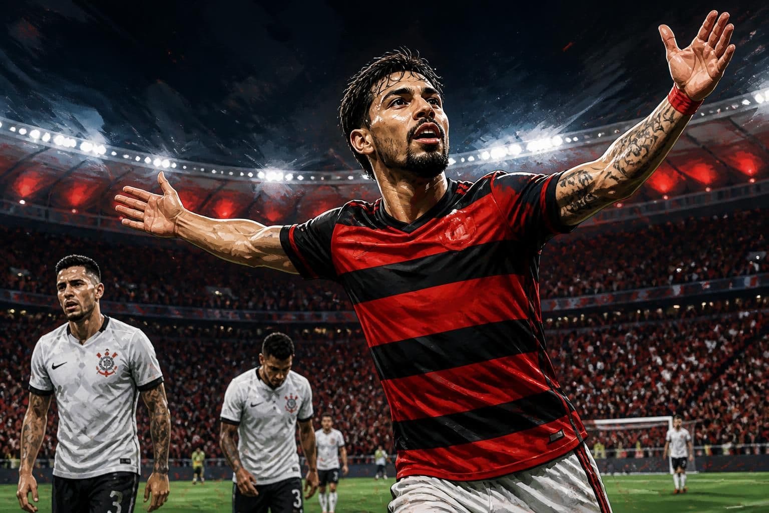 Flamengo bate Corinthians e faz maior público da rodada