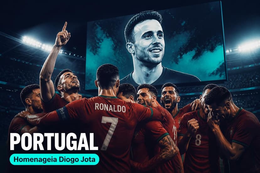 Portugal homenageia Diogo Jota e vence Croácia de virada