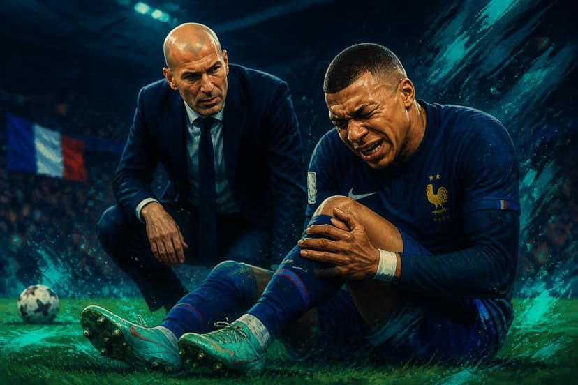 Mbappé sofre lesão no joelho e deixa a França