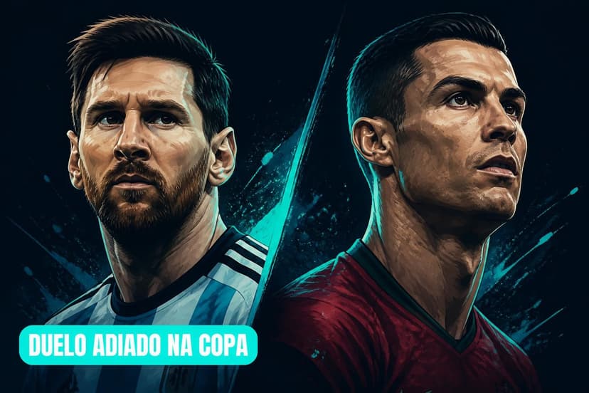 Portugal adia duelo Messi e Cristiano Ronaldo na Copa