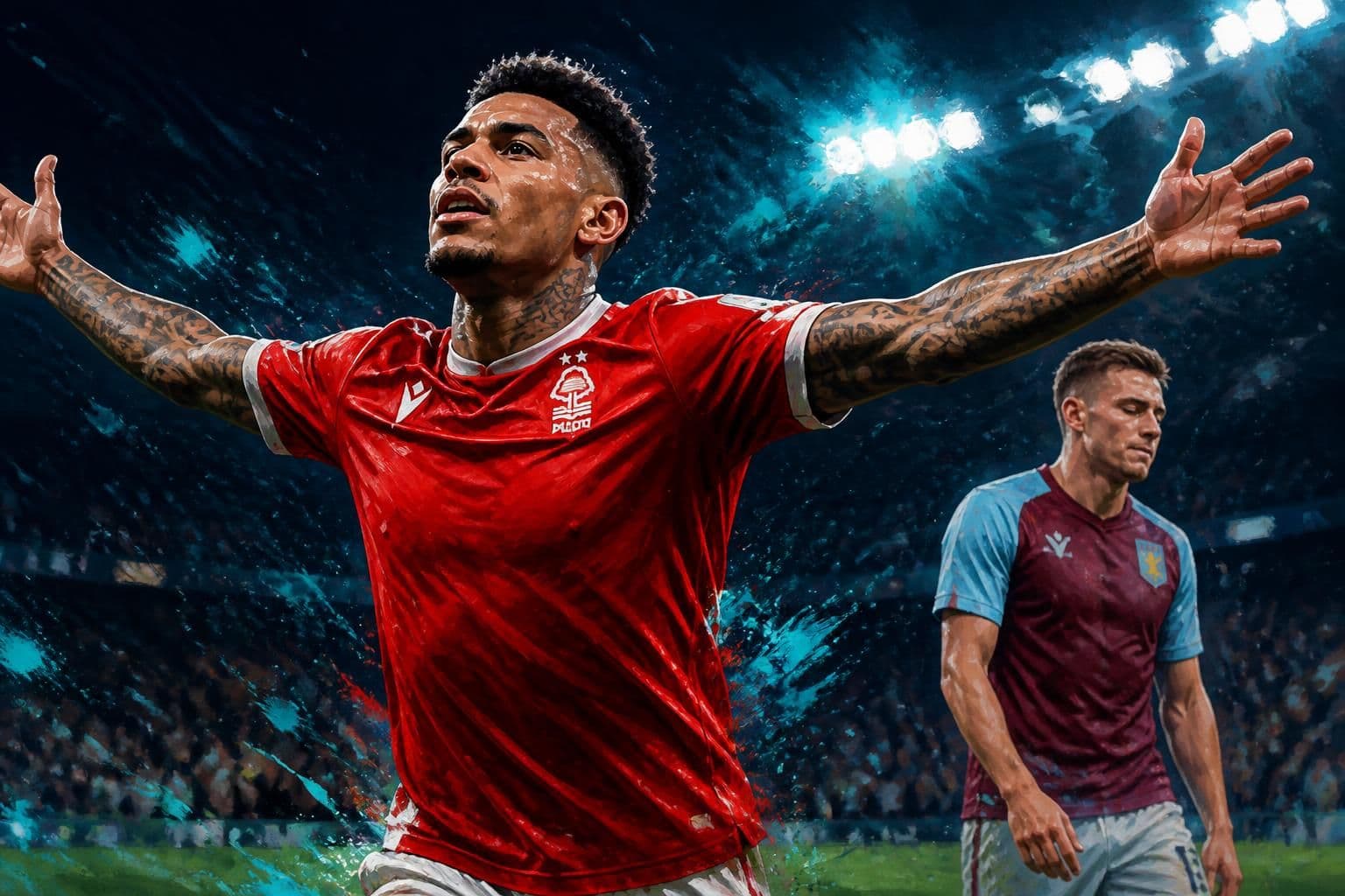 Igor Jesus marca e celebra primeiro gol na Premier League