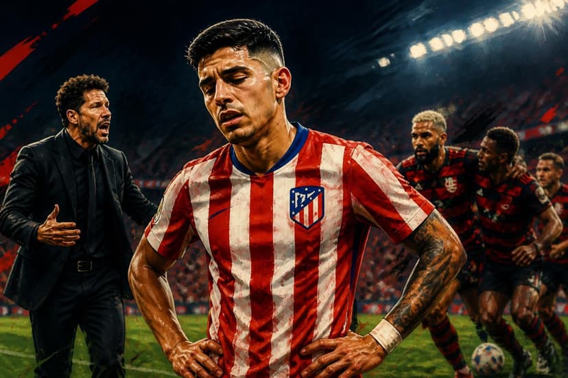 Thiago Almada decepciona no Atlético de Madrid