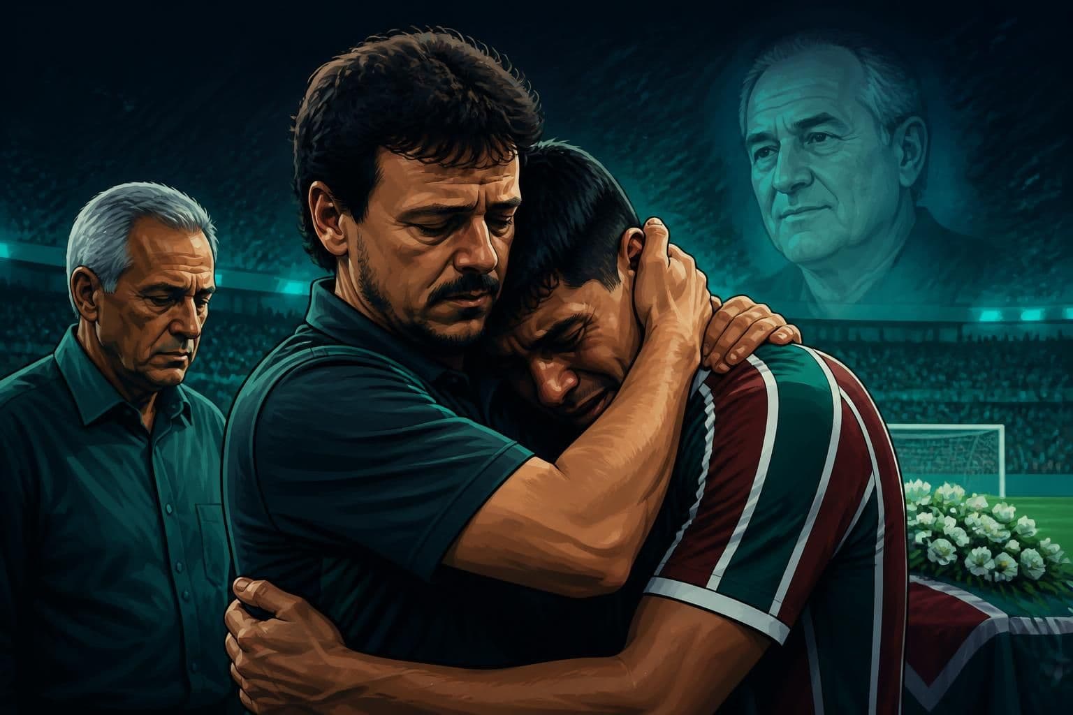 Velório de Paulo Angioni emociona no Fluminense com presença de Diniz