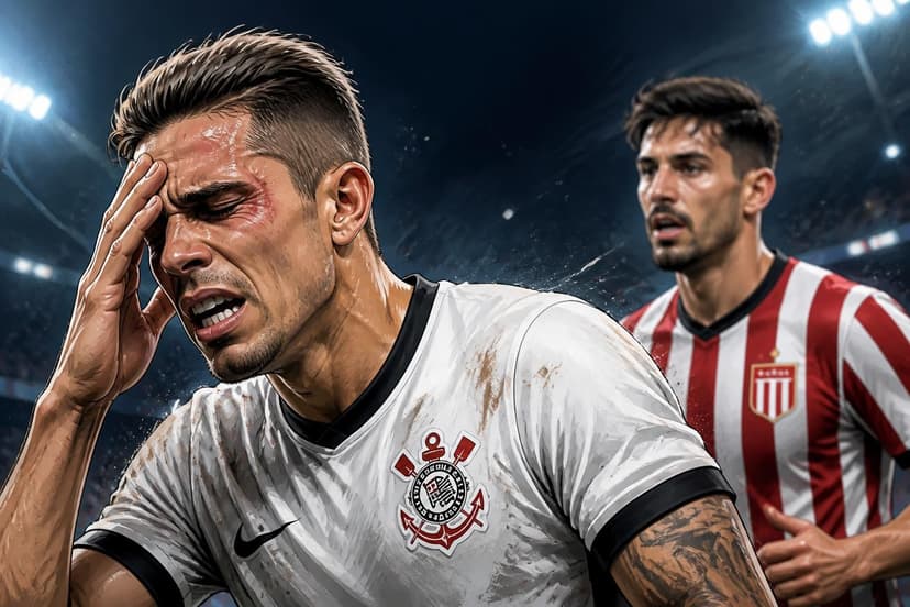 Gabriel Paulista leva cotovelada e fica com galo no rosto