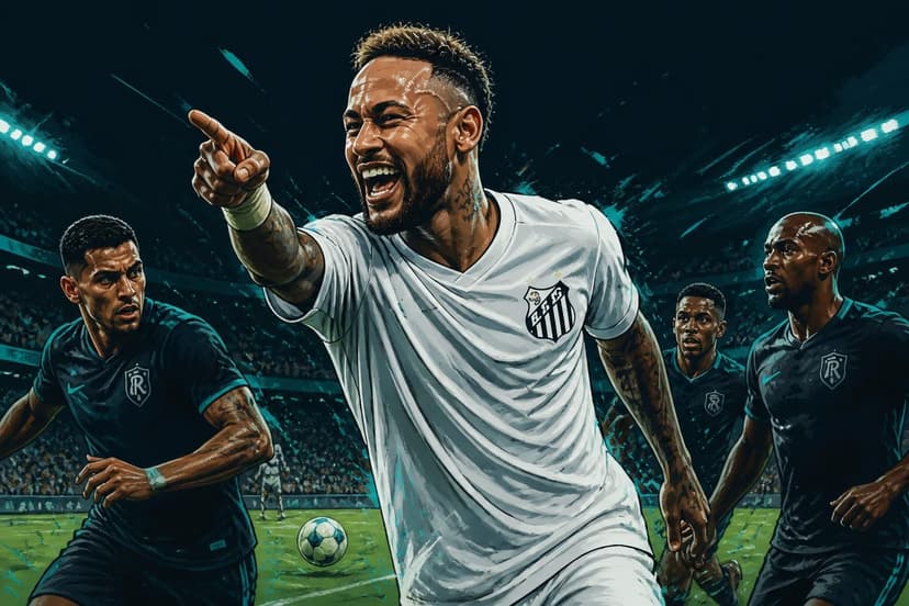 Neymar provoca confusão após vitória do Santos sobre o Remo