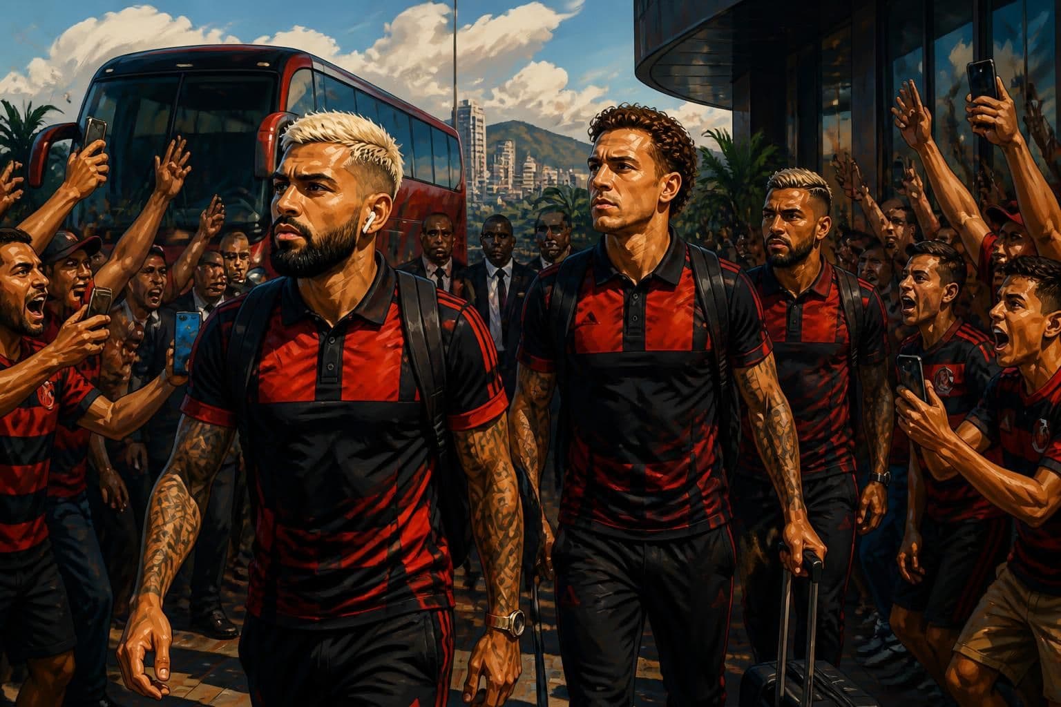 Flamengo chega a BH para duelo contra o Cruzeiro