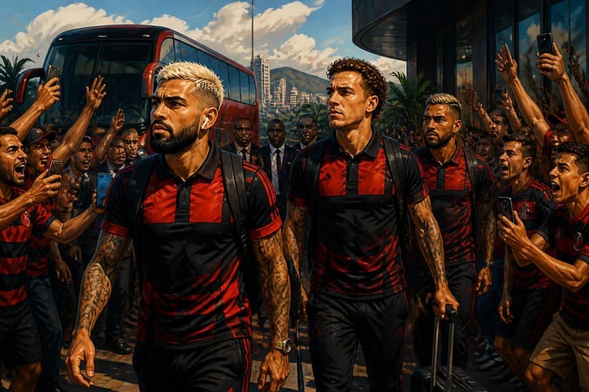 Flamengo chega a BH para duelo contra o Cruzeiro