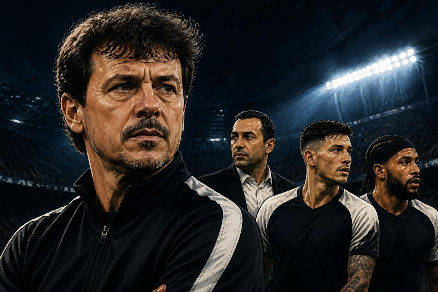 Líderes do Corinthians evitam demissão de Fernando Diniz
