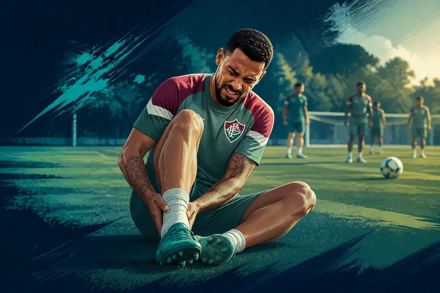 Renê sente dores e pode desfalcar o Fluminense