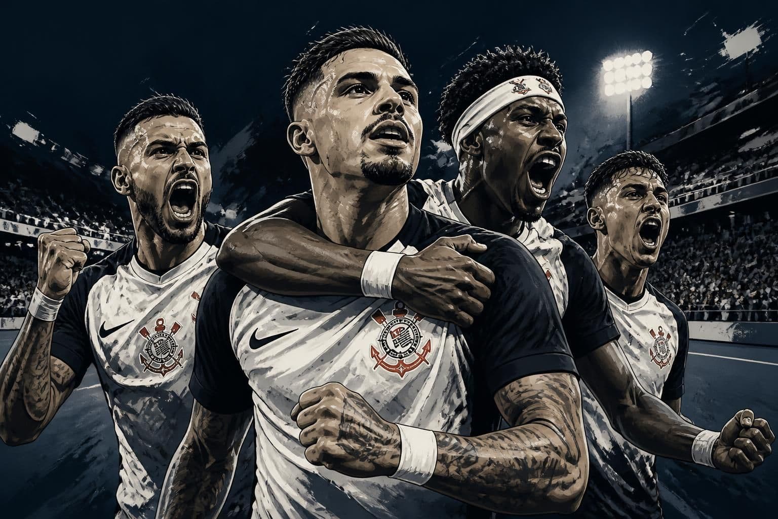Corinthians reage e empata com Estudiantes na Libertadores