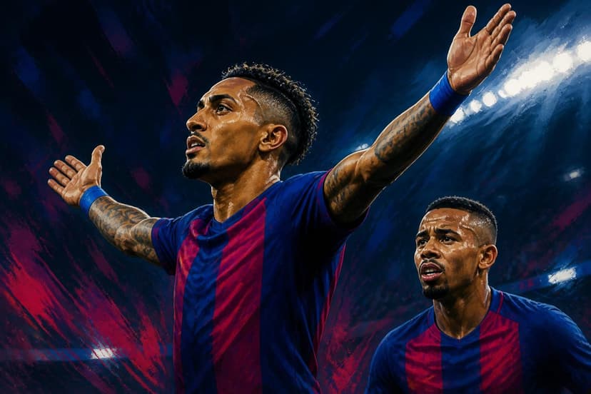 Raphinha e Jesus brilham; Barça goleia o Feyenoord na Champions League