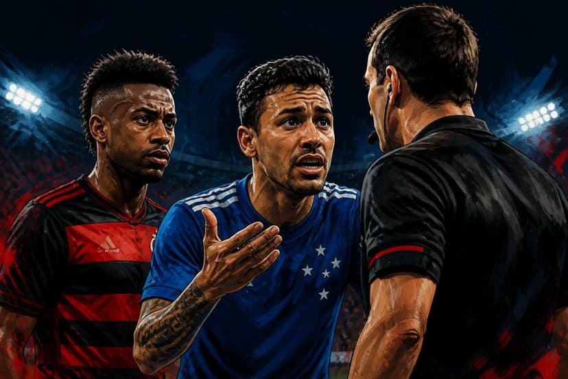 Matheus Henrique revela diálogo do árbitro em Cruzeiro x Flamengo