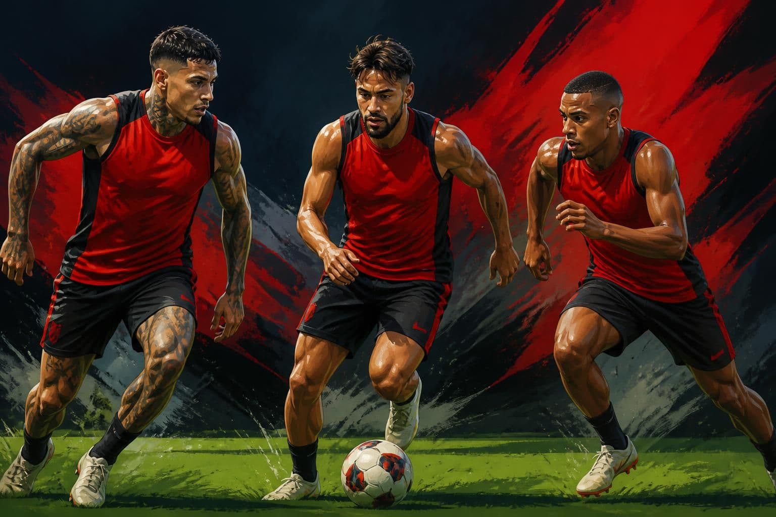 Flamengo enfrenta Bragantino com três desfalques por suspensão