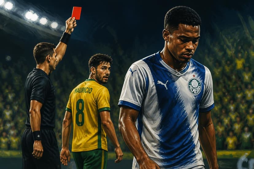 Palmeiras empata com Mirassol e Arthur é expulso no Brasileirão