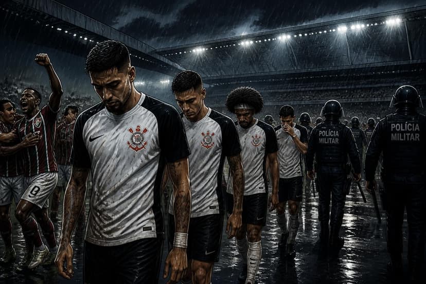 Corinthians perde para Fluminense e sofre protestos