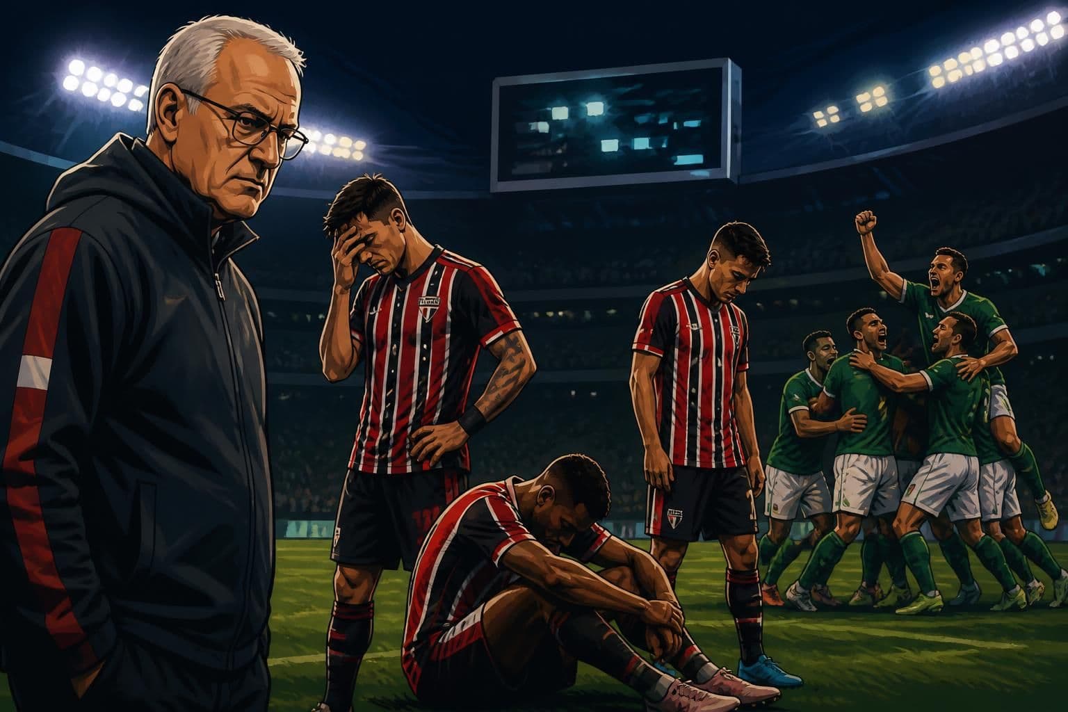 Dorival Júnior falha em clássico e São Paulo perde para o Palmeiras