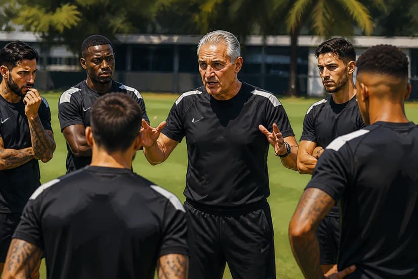 Tite inicia trabalho no Botafogo e reencontra jogadores