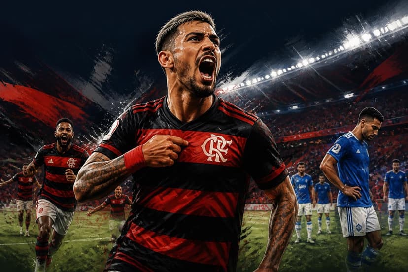 Arrascaeta repete golaço histórico em mata-mata da Libertadores