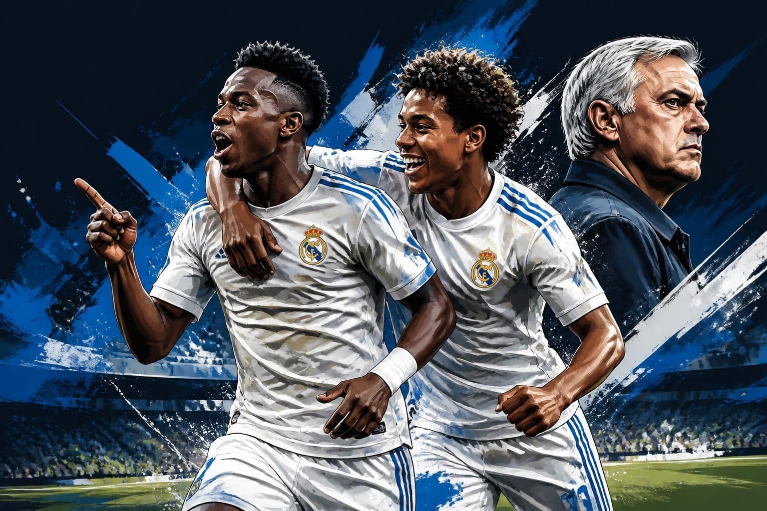 Vini Jr. e Endrick juntos no Real Madrid