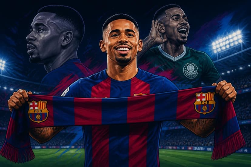 Jesus no Barça adia volta ao Palmeiras
