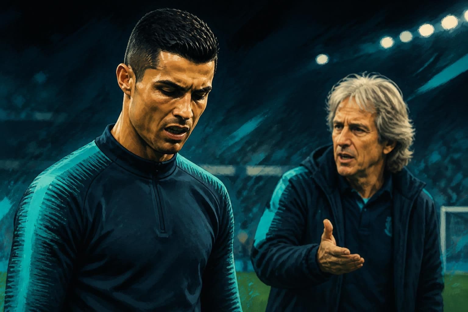 Cristiano Ronaldo não treina após polêmica com Jesus