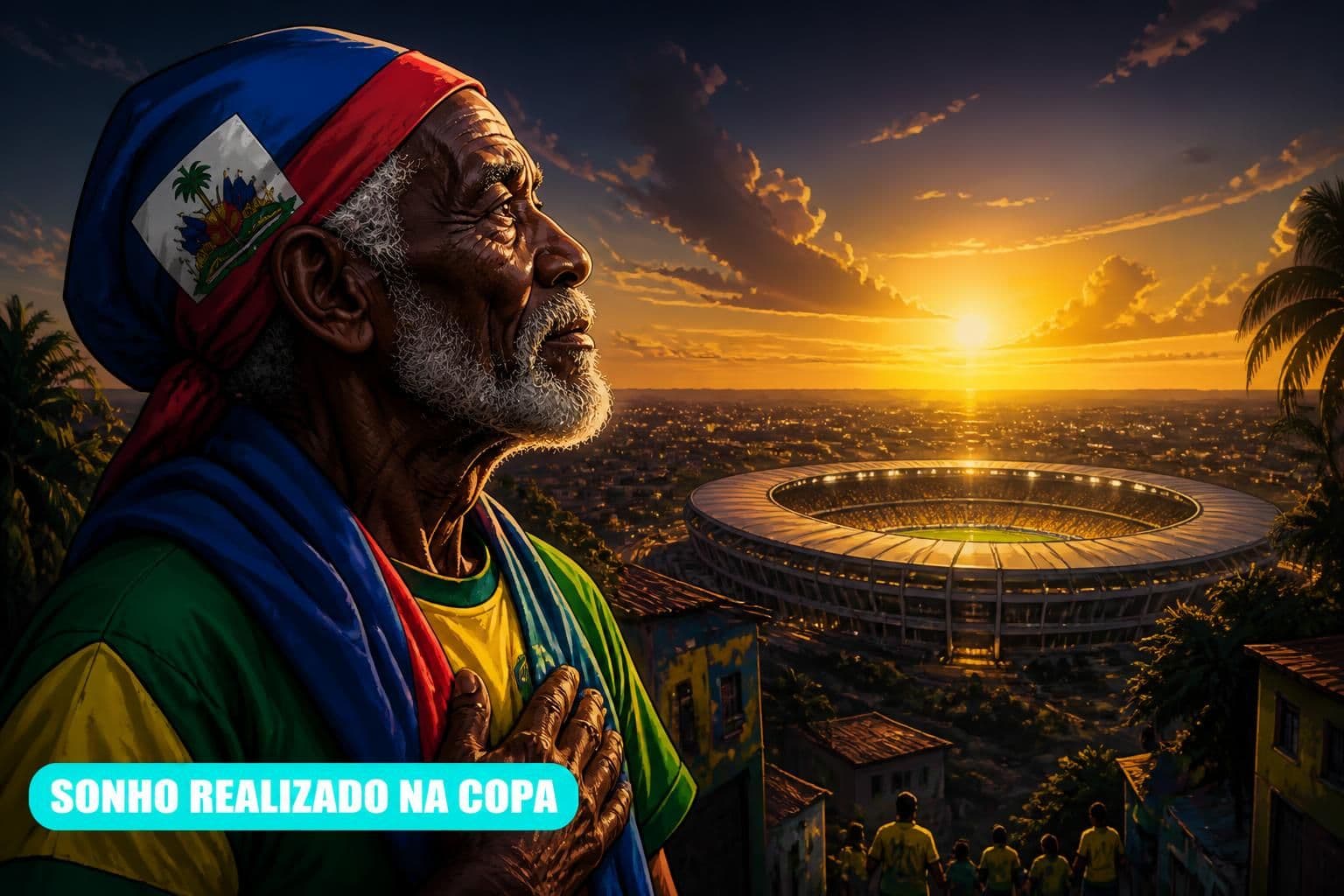 Haitiano vive sonho ao ver Haiti e Brasil na Copa