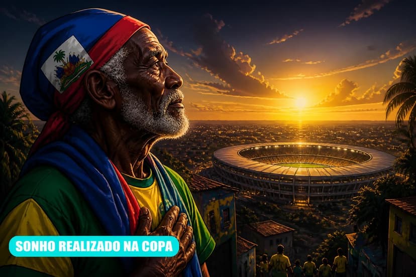 Haitiano vive sonho ao ver Haiti e Brasil na Copa