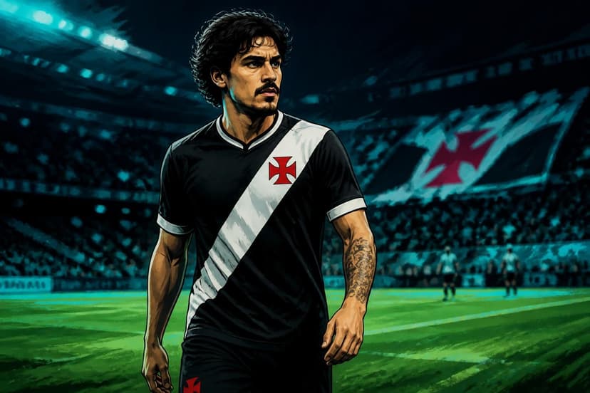 Lamacchia aparece no gramado e fala do Vasco
