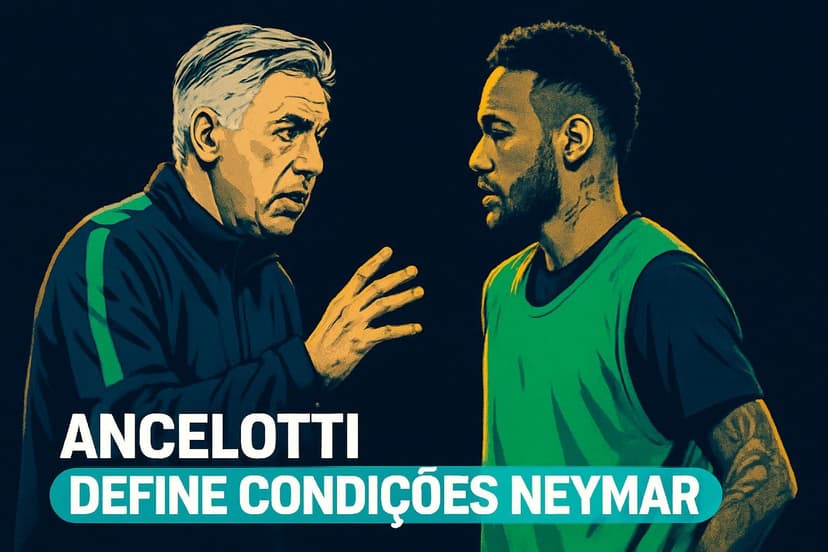 Ancelotti impõe 3 condições para convocar Neymar na Copa 2026
