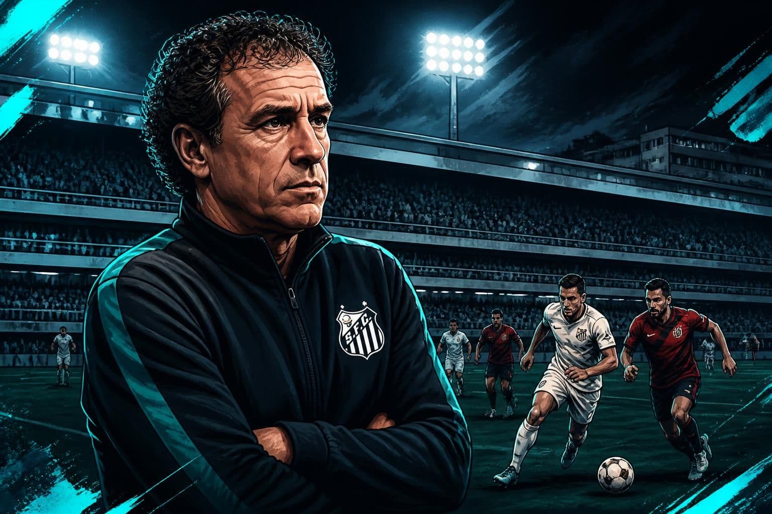 Cuca defende permanência no Santos após derrota