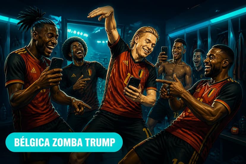 Bélgica imita dança de Trump após goleada nos EUA