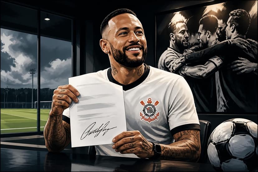 Memphis Depay renova contrato com o Corinthians