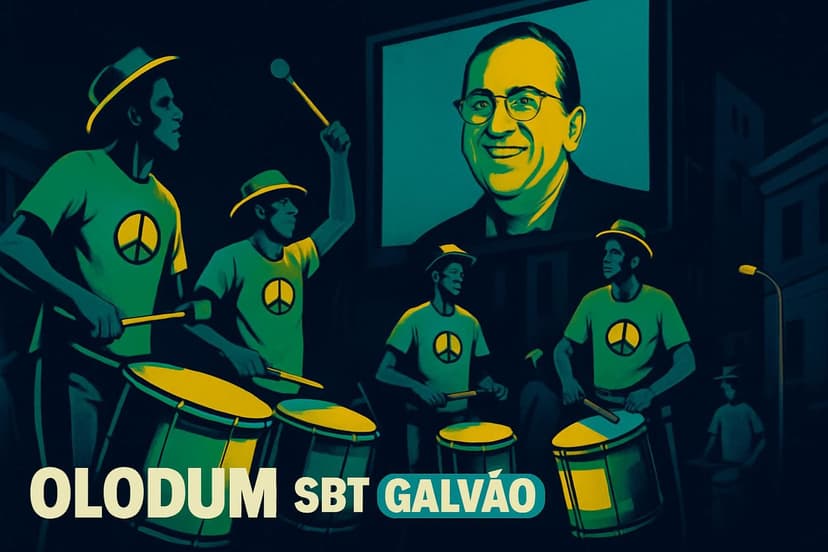 Olodum leva festas para SBT na Copa 2026 com Galvão Bueno