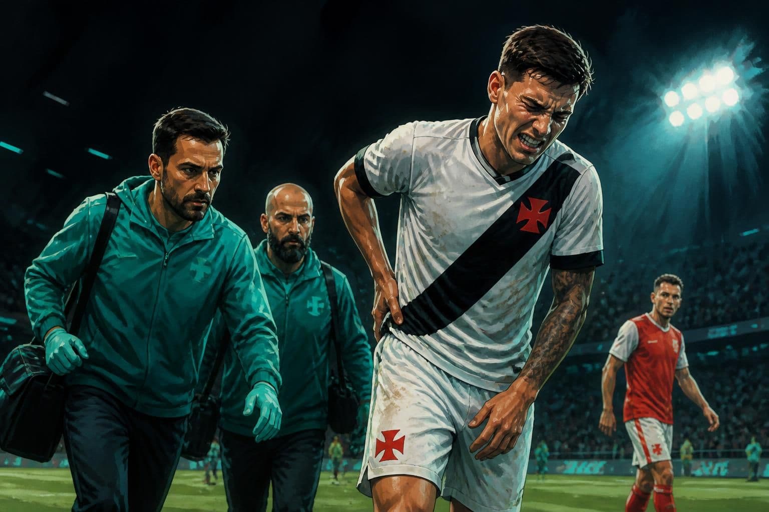 Cuesta desfalca Vasco contra o Santa Fe por lesão no quadril