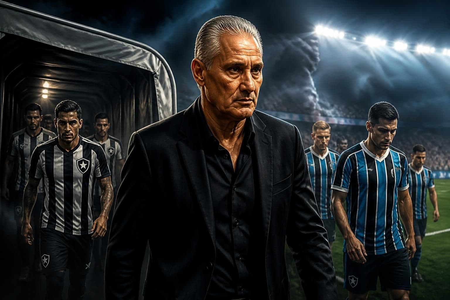 Botafogo trata Grêmio como decisão com Tite nos bastidores