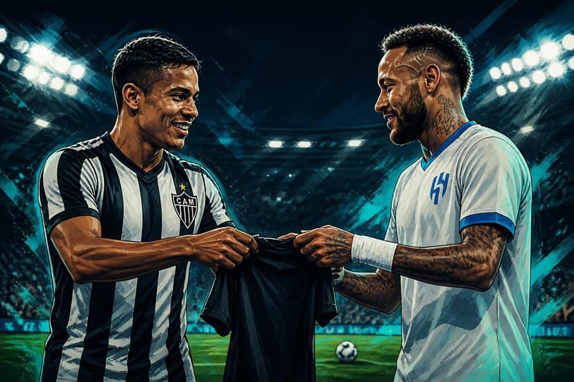 Victor Hugo dá camisa ao Neymar e manda recado após jogo