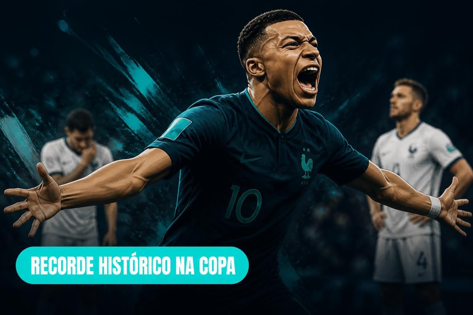Mbaye quebra recorde e brilha contra a França