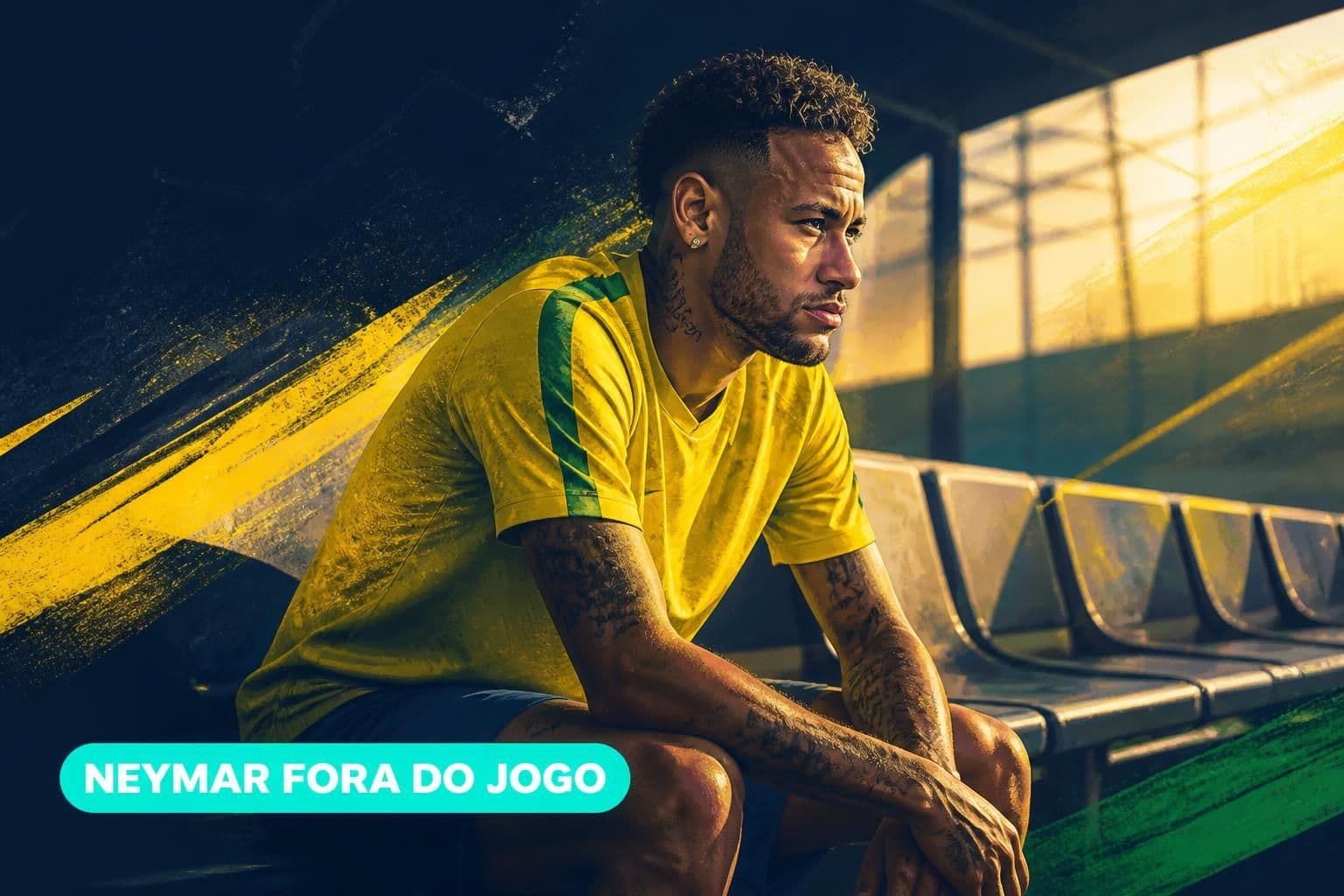 Neymar não viaja para Filadélfia por lesão na panturrilha