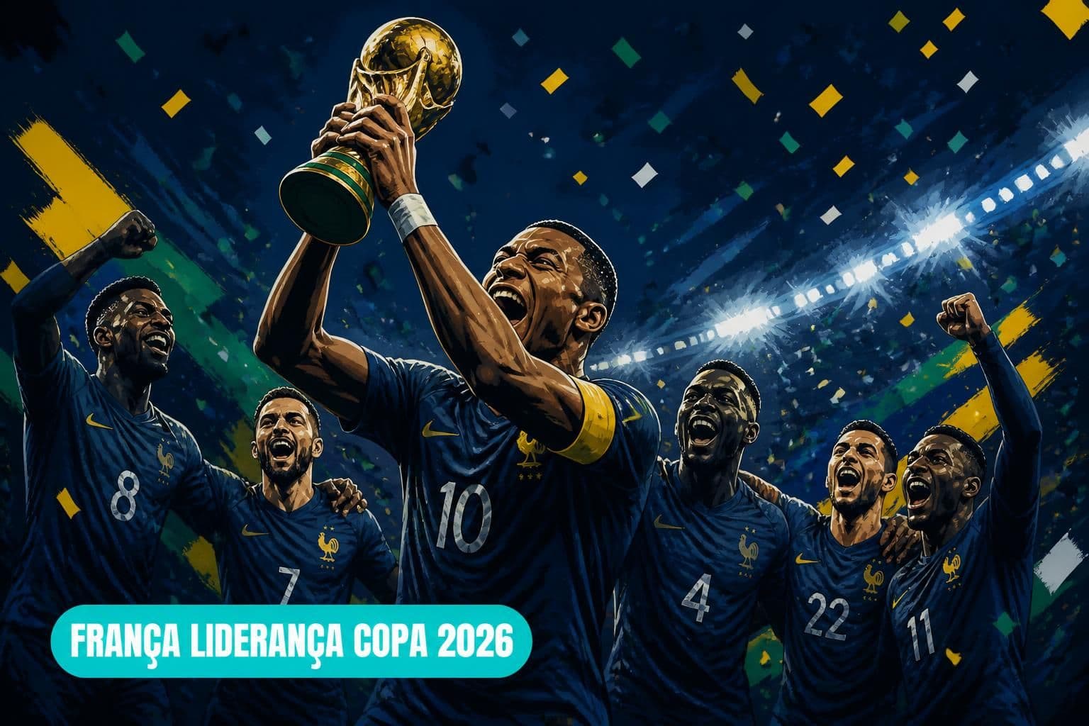 França é favorita na Copa 2026 com 24% de chance