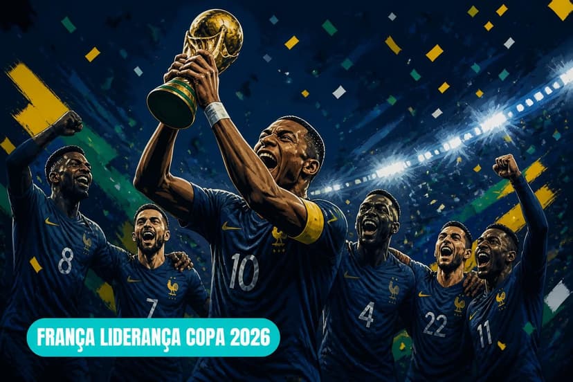 França é favorita na Copa 2026 com 24% de chance