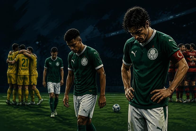 Palmeiras empata com Mirassol e vê Flamengo abrir vantagem